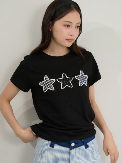 star patch tee