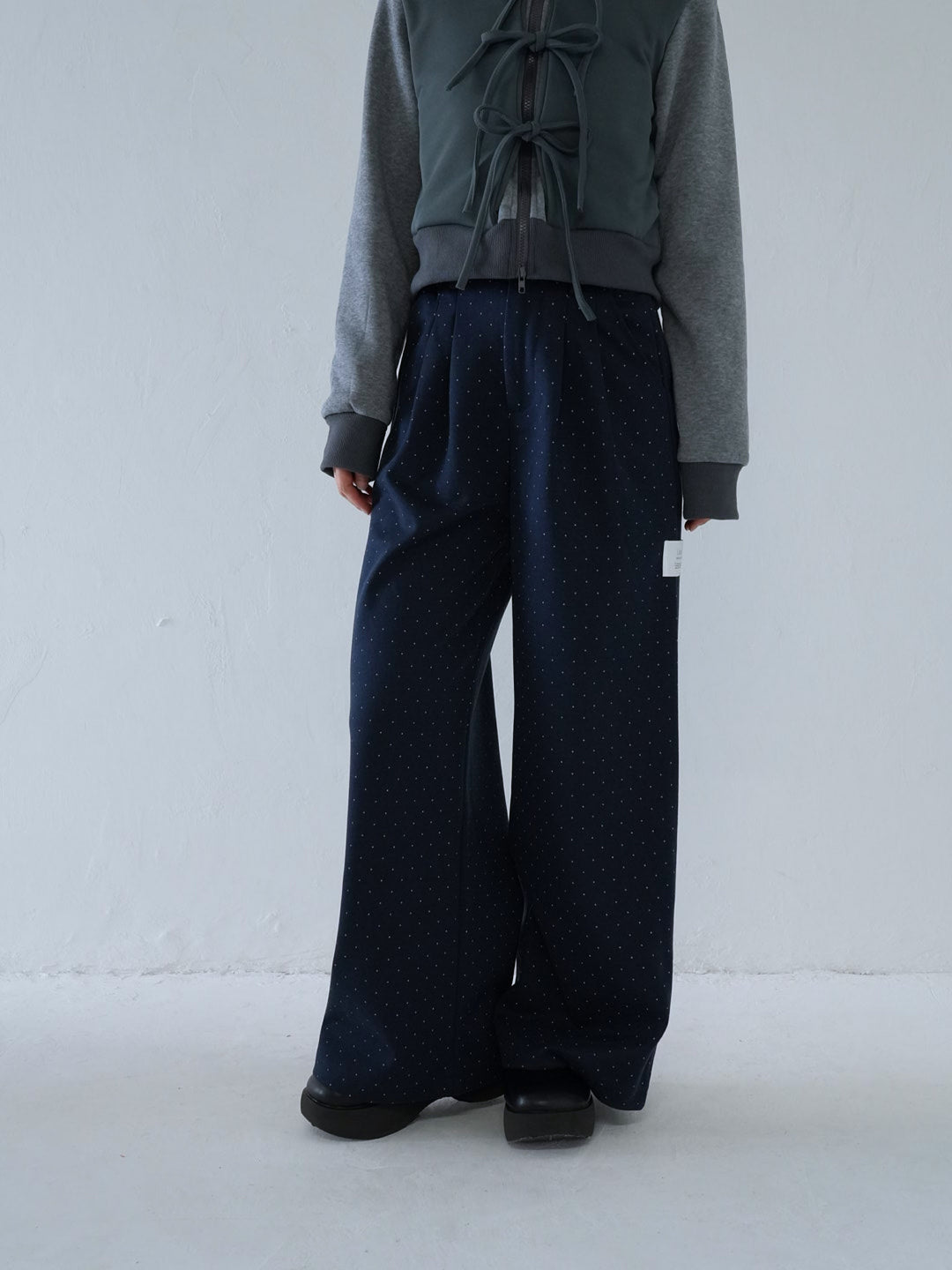 【 10月上旬発送予定 】dot pattern wide slacks