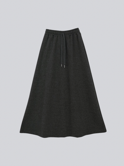 sweat maxi skirt