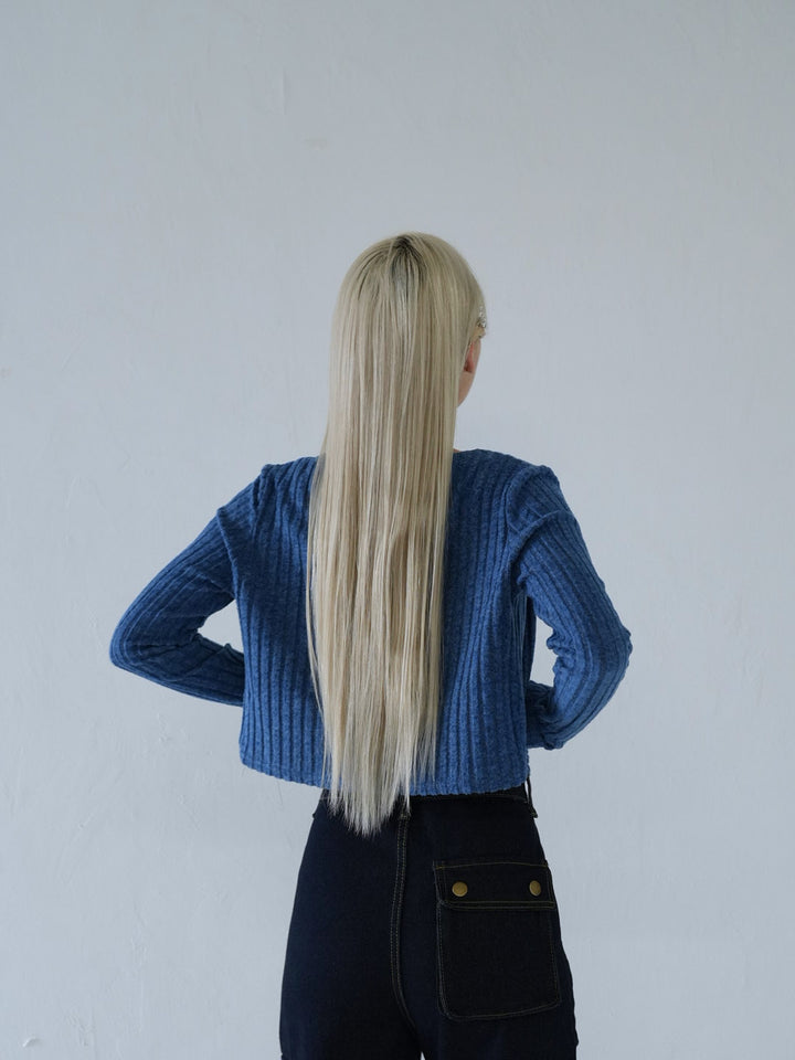 【 10月上旬発送予定 】ribbed ruched cami & cardigan set