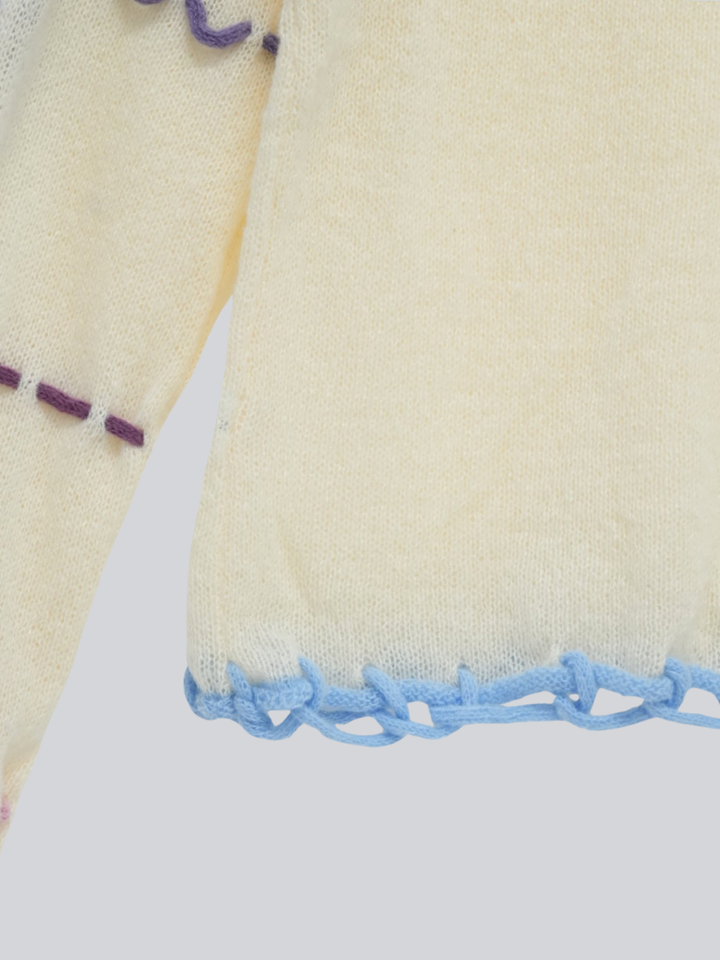 【 9月下旬発送予定 】ribbon detail knit top