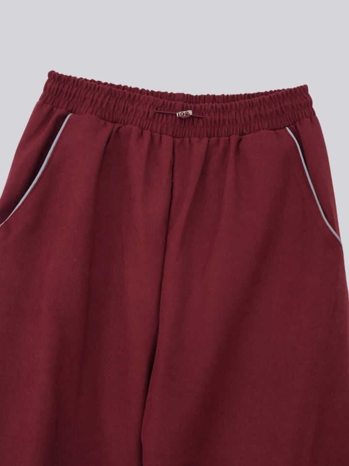 stitch line wide pants