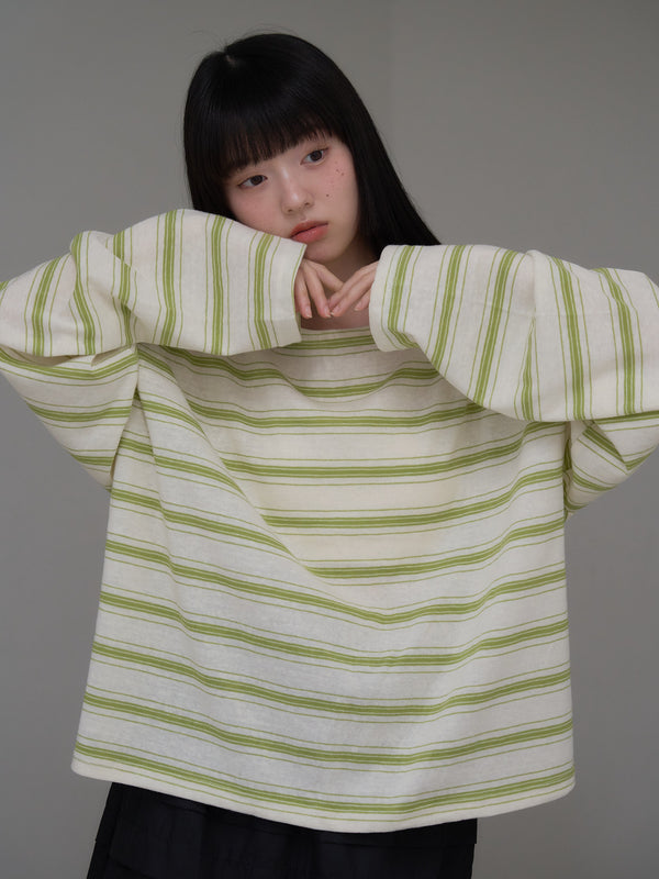 long sleeve border tee