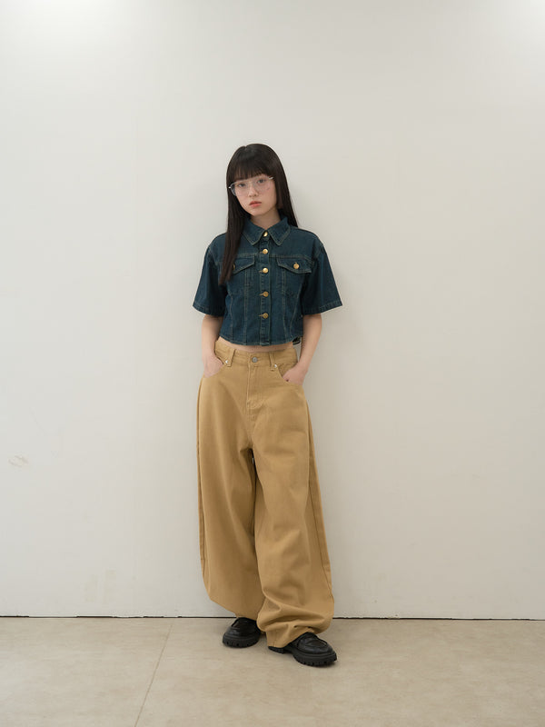 wide color pants