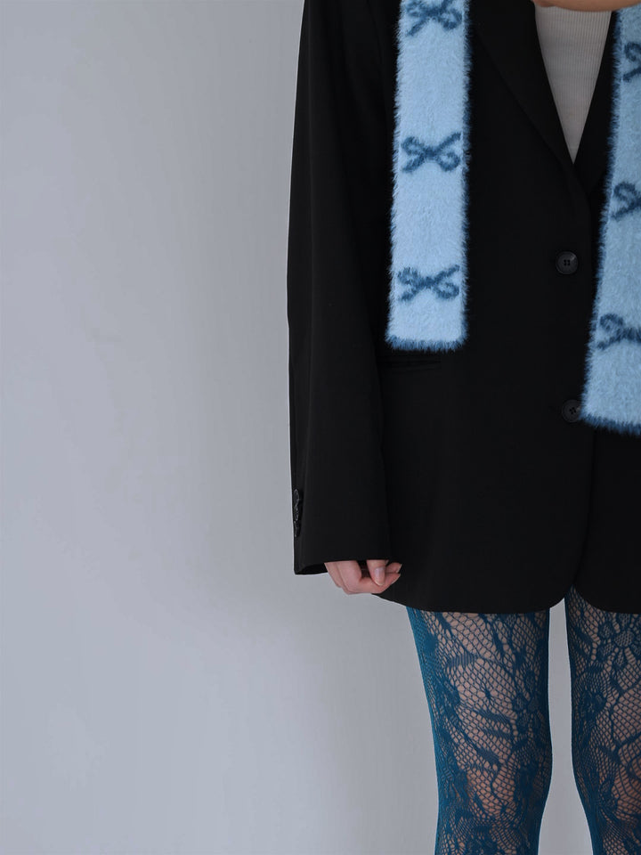 ribbon fur scarf