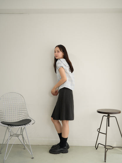 check sailor blouse