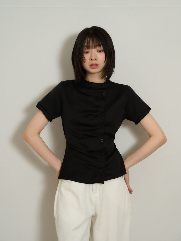 twist button check top