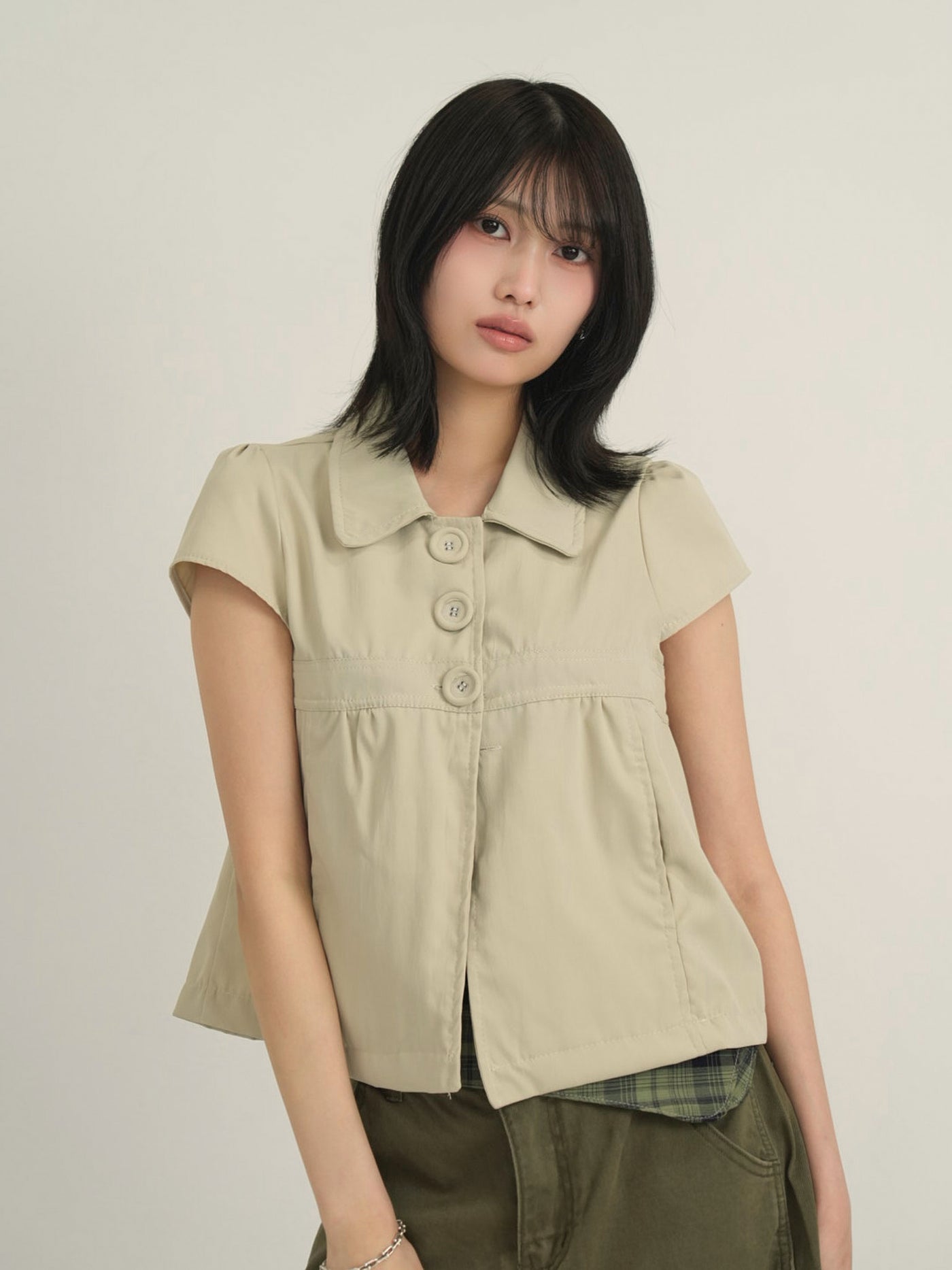 button blouse top