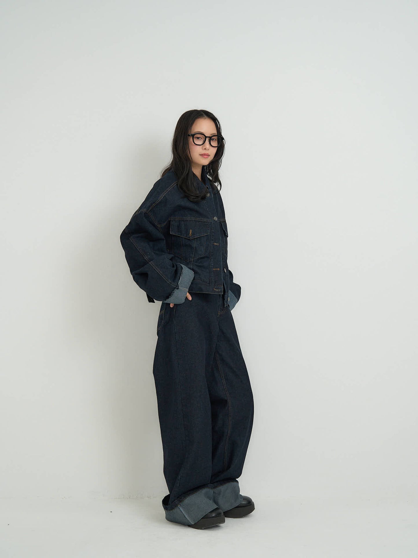 cropped denim jacket