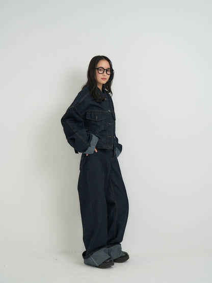 cropped denim jacket