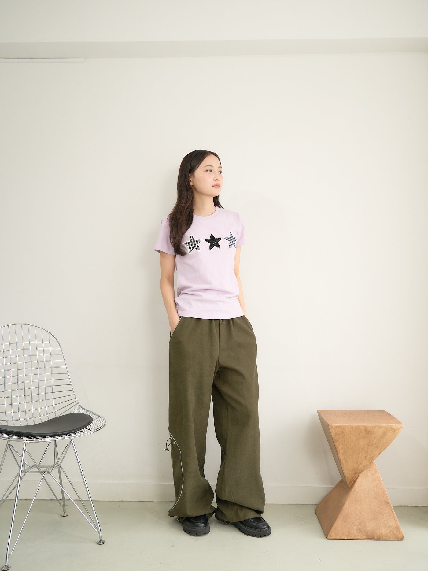 star patch tee