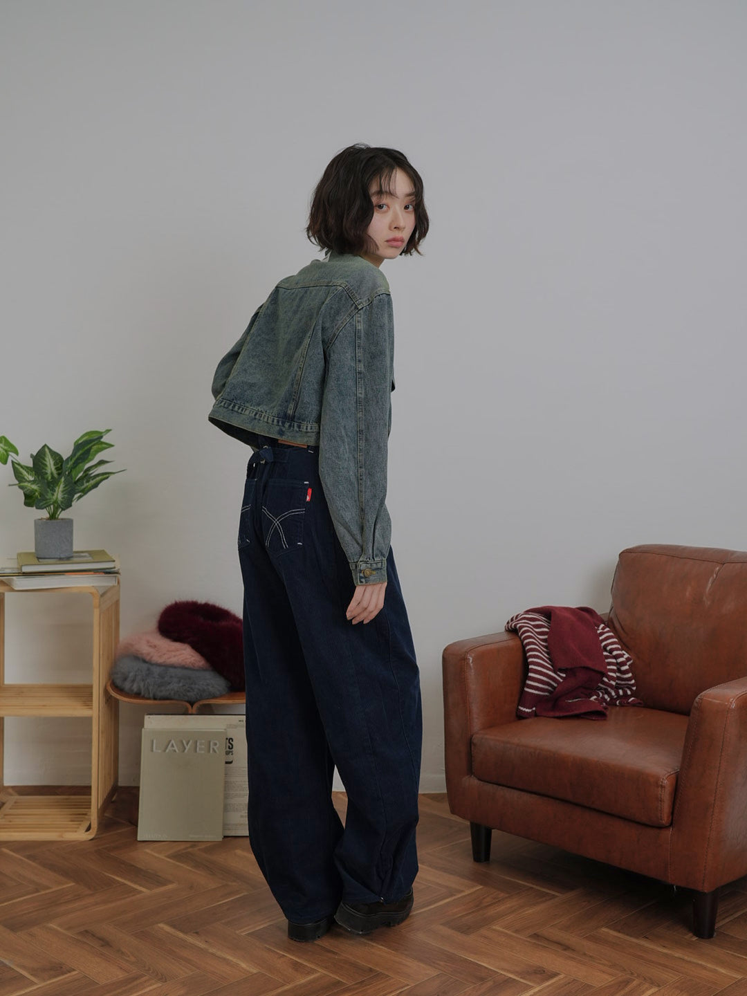 short denim jacket【1/15発送予定】