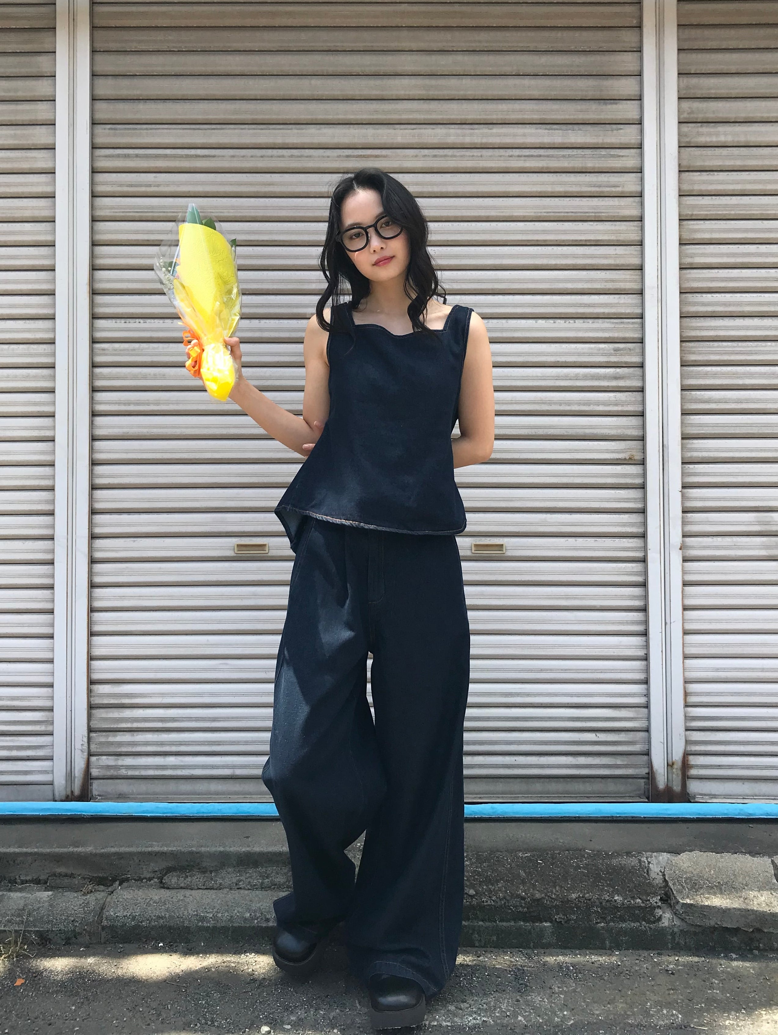 highwaist wide denim pants｜ハイウエストデニムパンツ｜uenui – Uenui