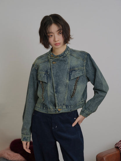 short denim jacket