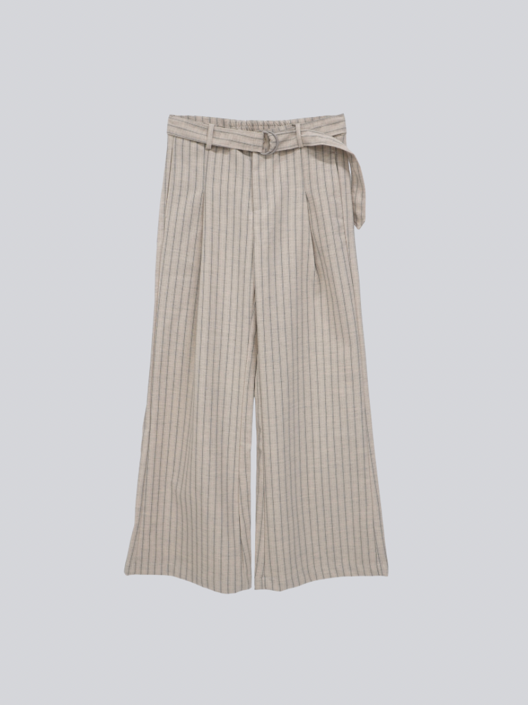 stripe wide pants