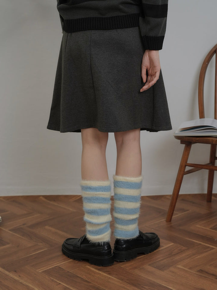 border knit leg warmer