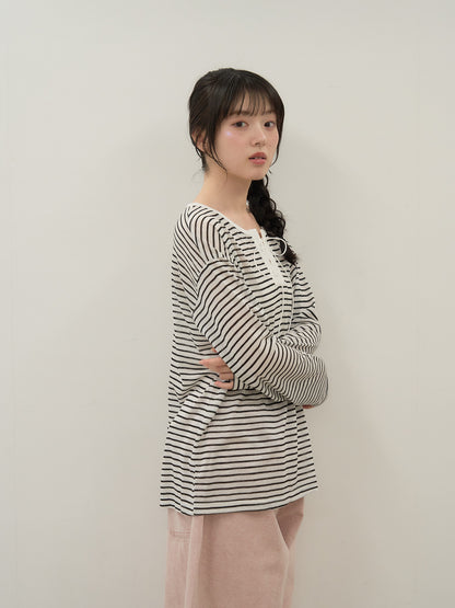 french border long sleeve knit