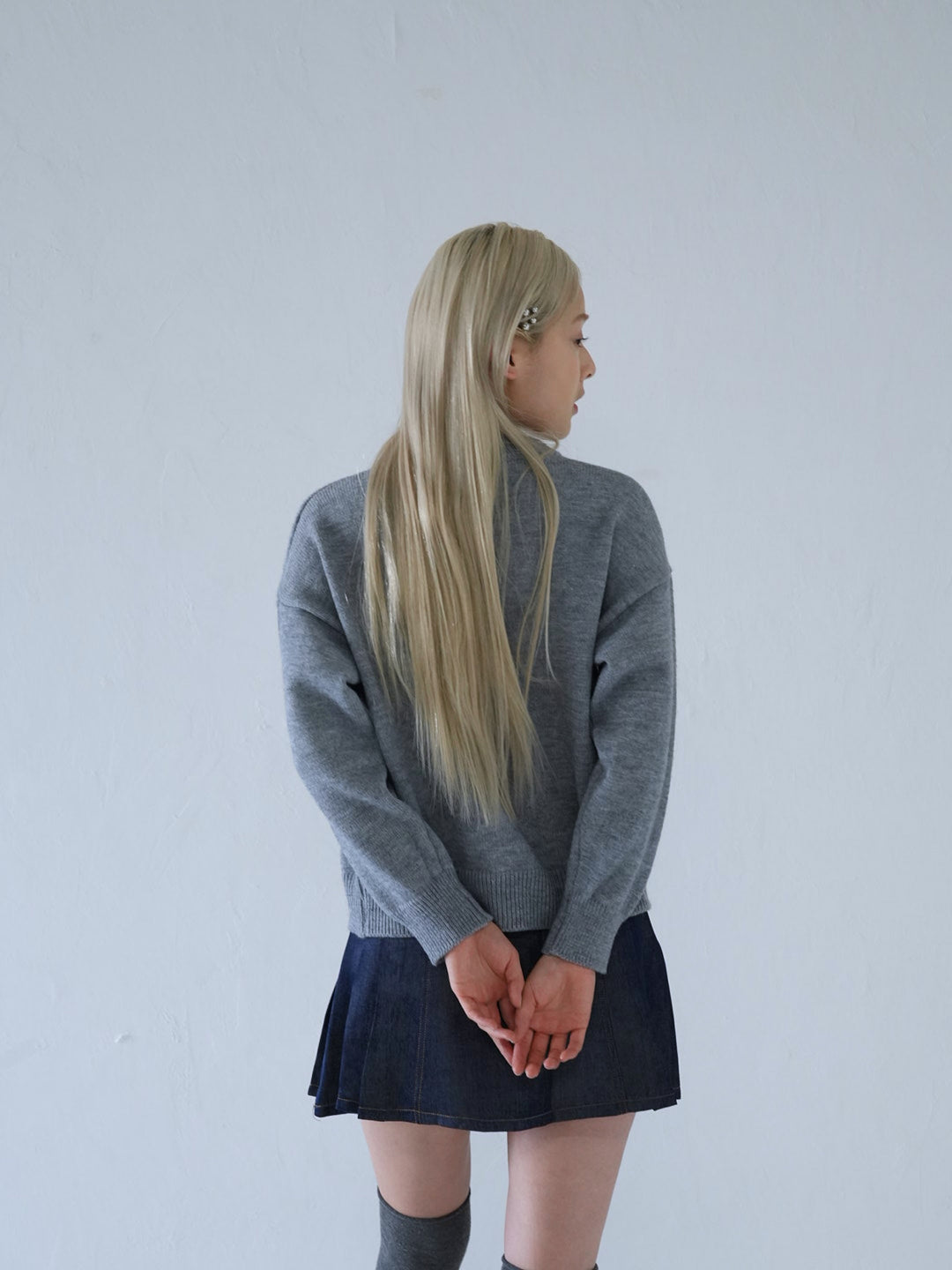 【 10月上旬発送予定 】duck knit sweater