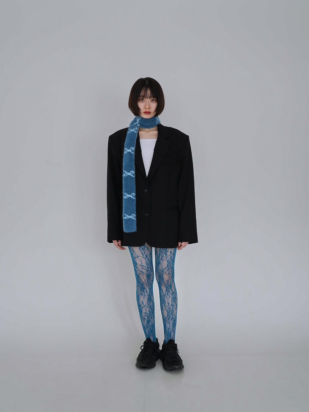 ribbon fur scarf