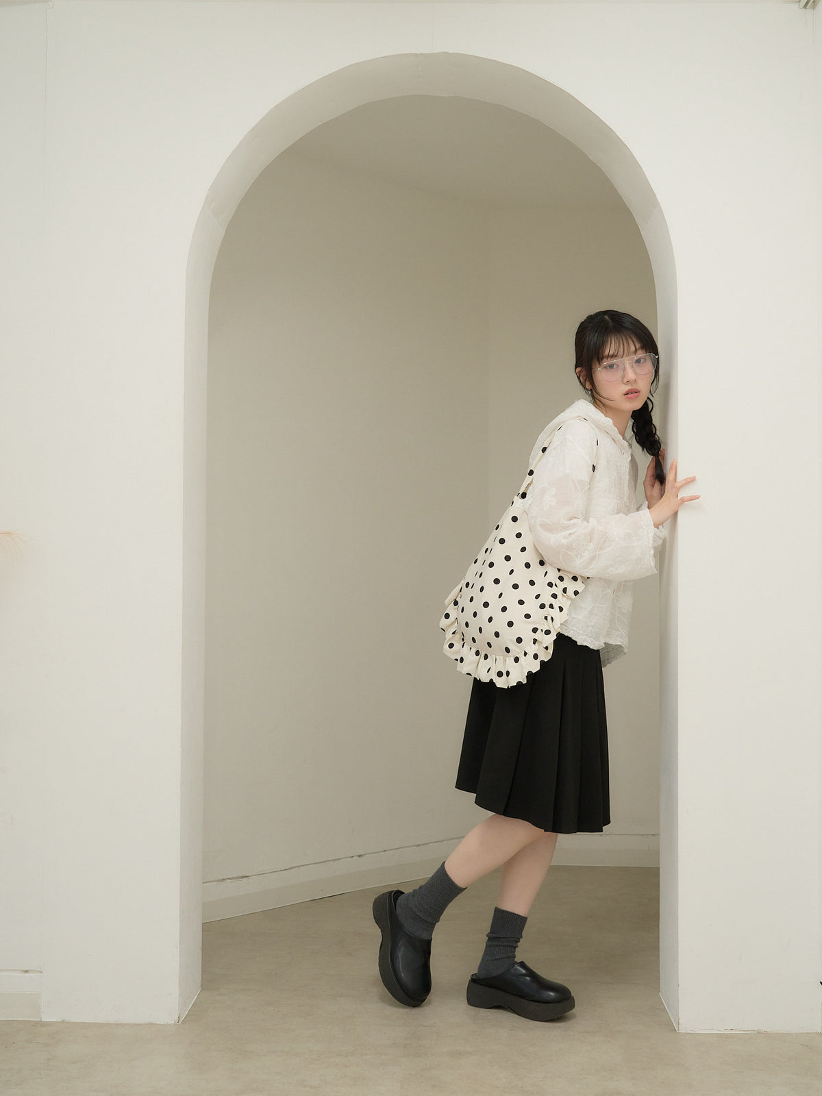 frill tote bag