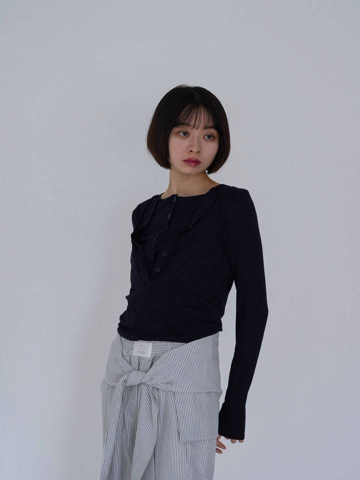 cutout layered tee