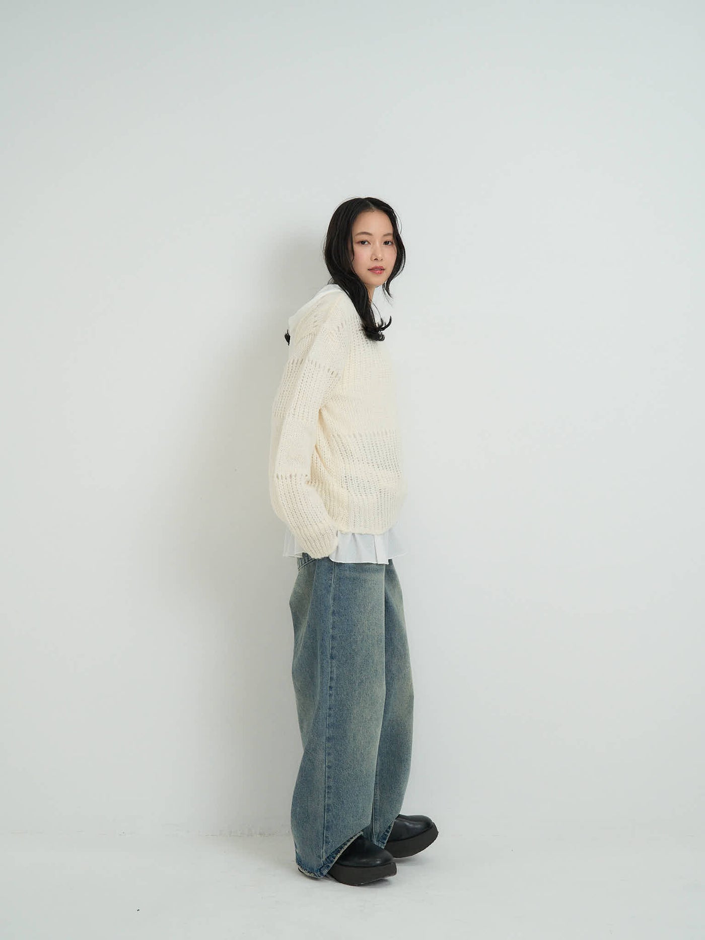 ヴィンテージ ワイドデニムパンツ 大人カジュアル レディース Uenui