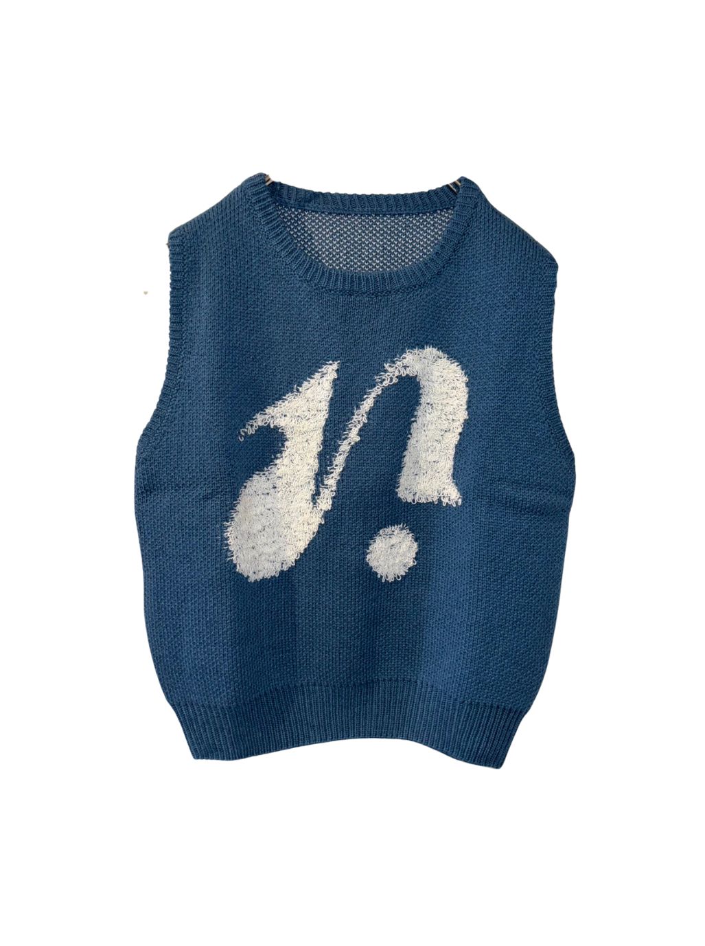 embroidery logo knit vest