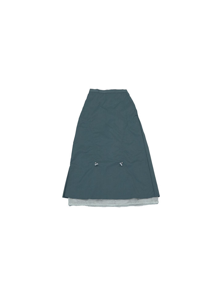 nylon mesh layered skirt