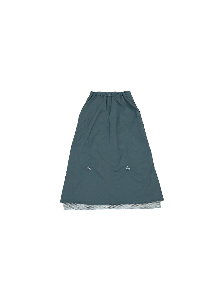 nylon mesh layered skirt