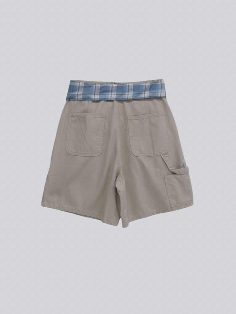 waist check cargo half pants