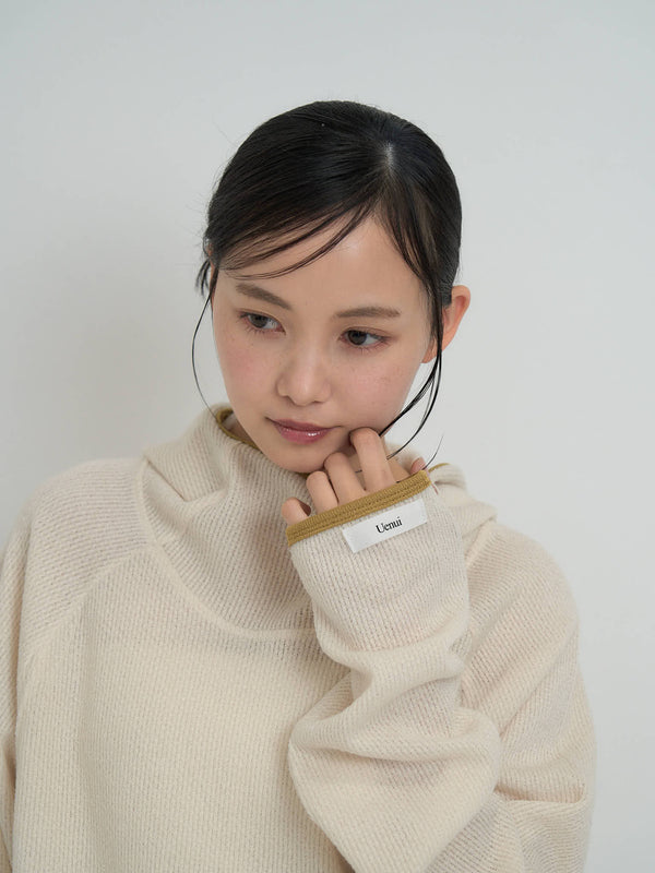リブ ロングTシャツ 大人カジュアル レディース Uenui