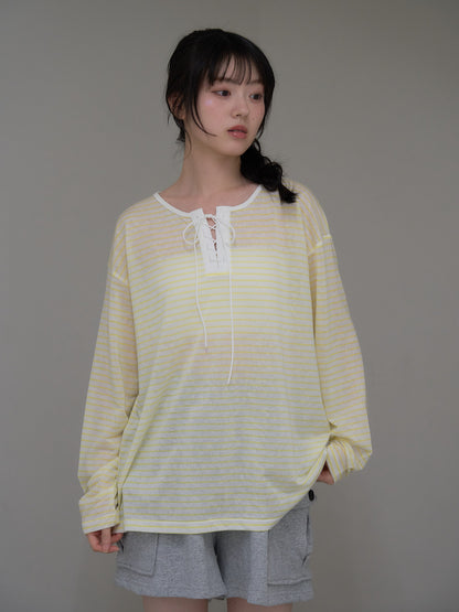 french border long sleeve knit