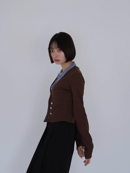 layered cropped jacket