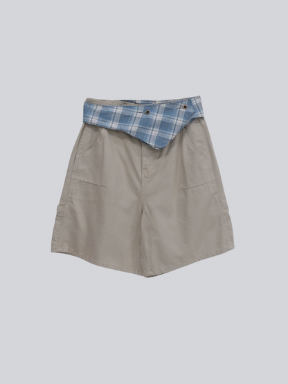 waist check cargo half pants