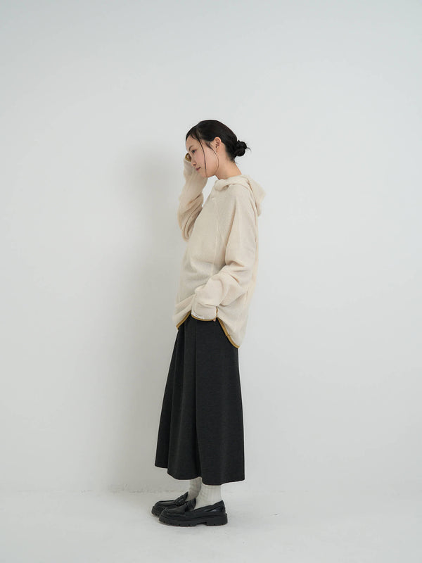 リブ ロングTシャツ 大人カジュアル レディース Uenui