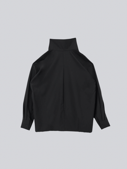 stand collar oversize shirt