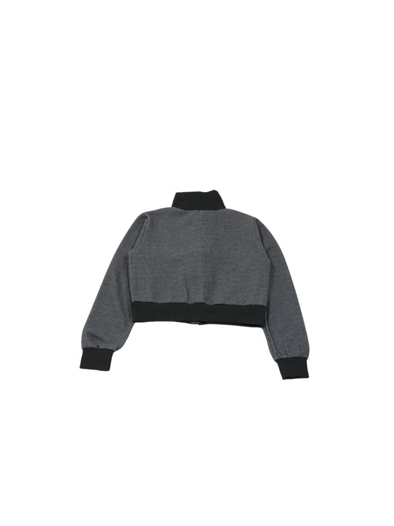 front ribbon zip parka