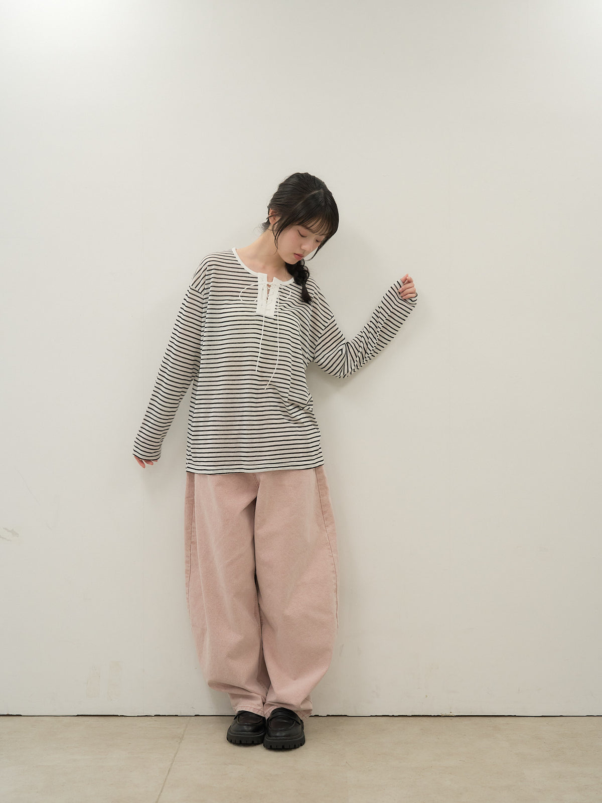 french border long sleeve knit