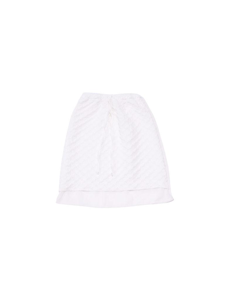 crepe layered skirt