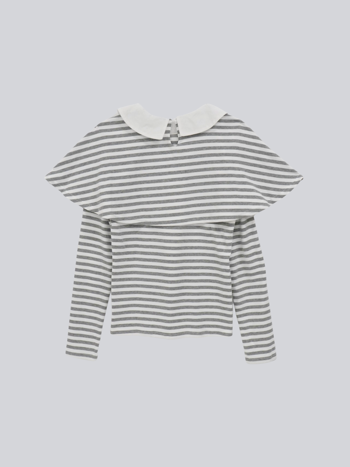 border doll collar cape sleeve top