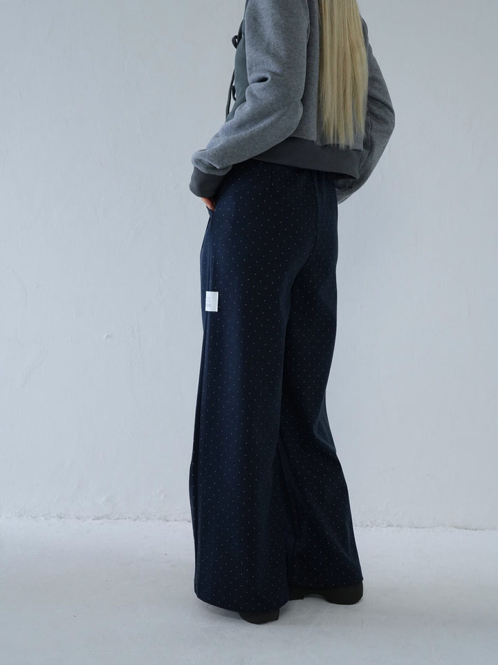 【 10月上旬発送予定 】dot pattern wide slacks
