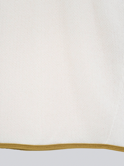 contrast trim ribbed foodie