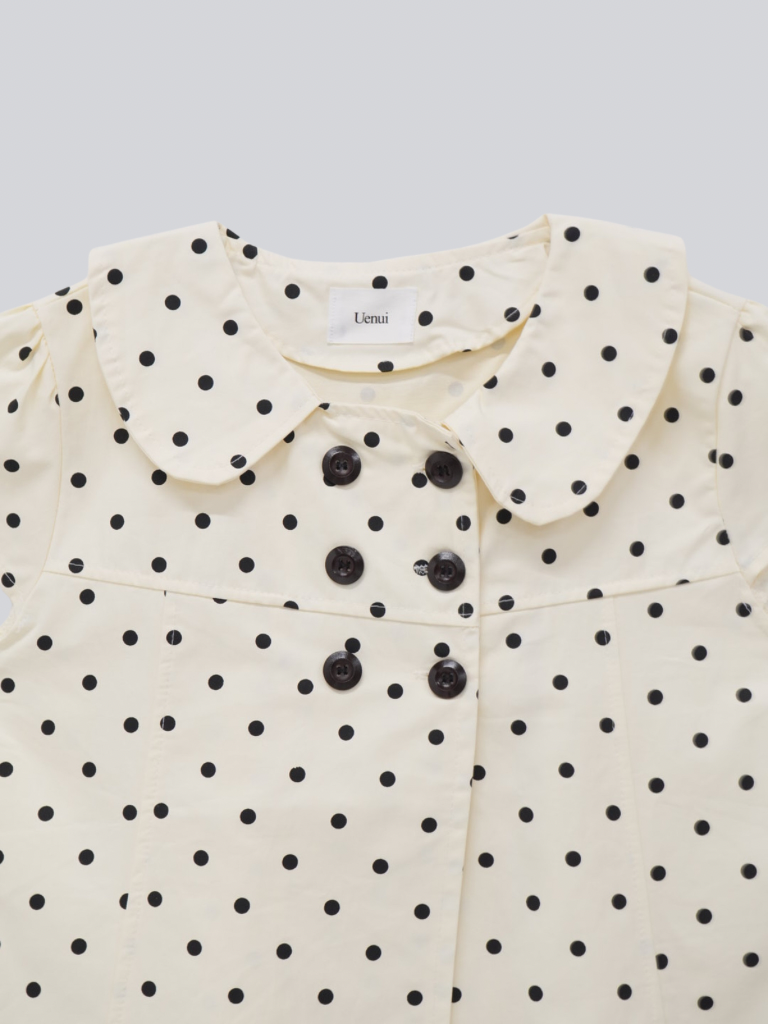 dot button blouse