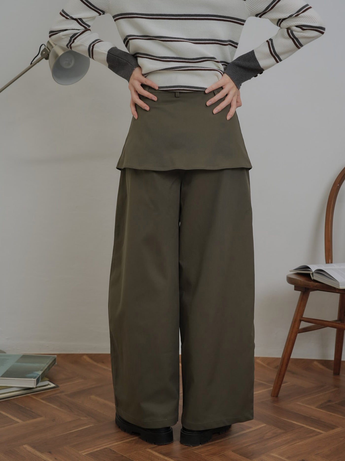 ワイド カーゴパンツ 大人カジュアル レディース Uenui