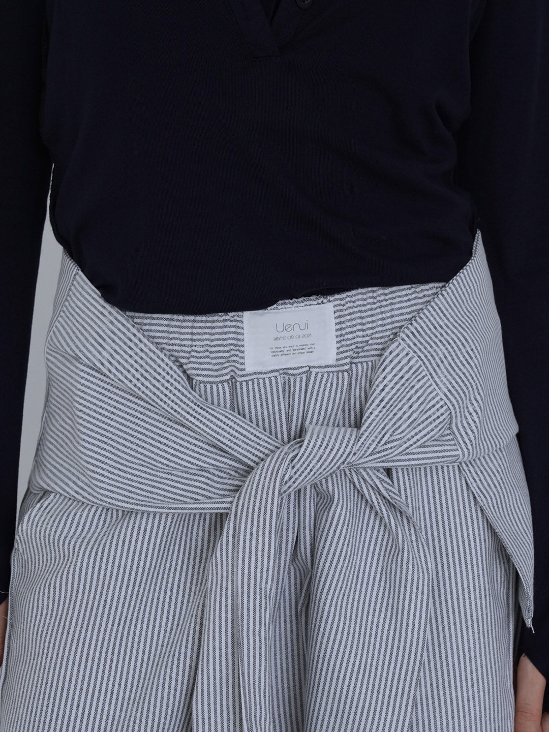 【8月26日発送予定】waist ribbon wide pants