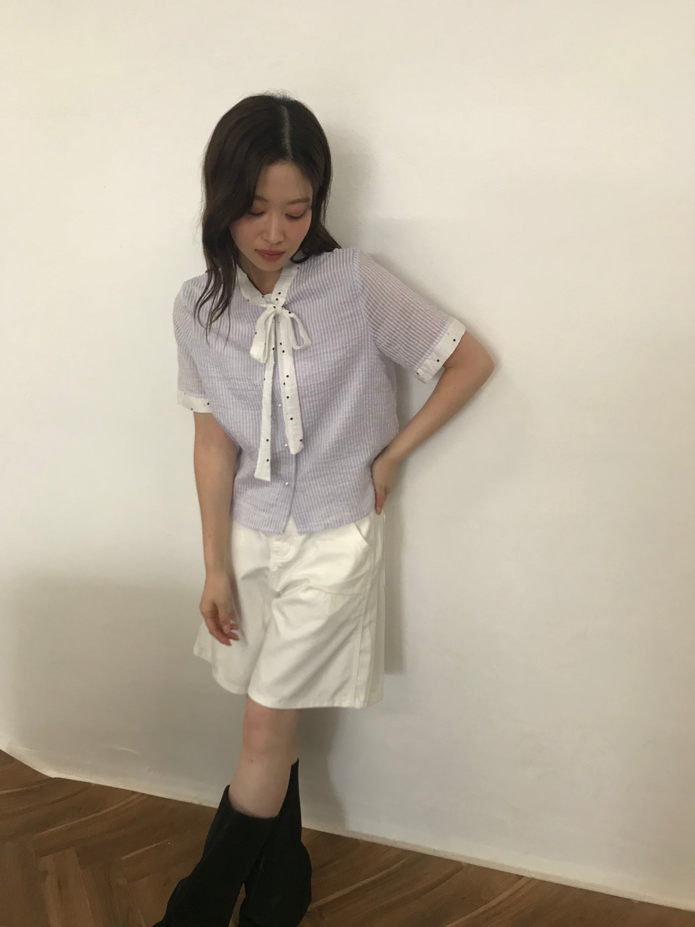 stripe dot shirt