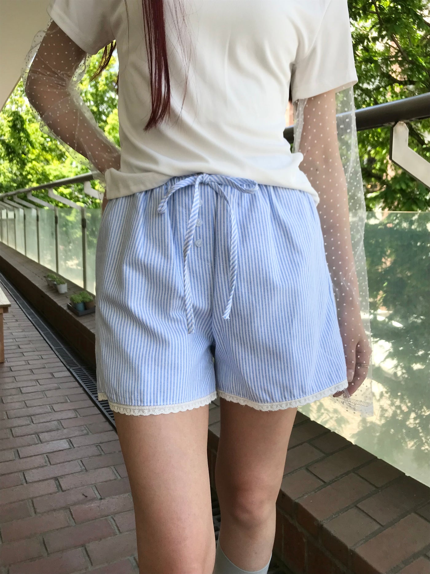 レース ショートパンツ カジュアルガーリー レディース Uenui
