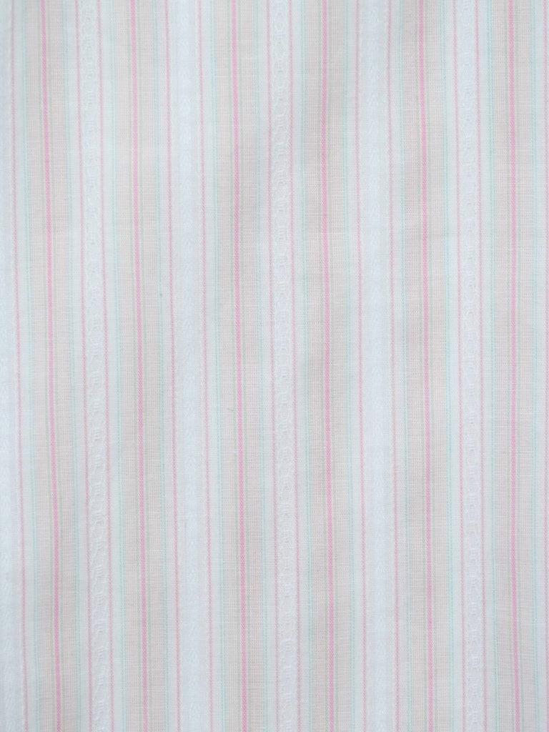 puff sleeve stripe peplum blouse