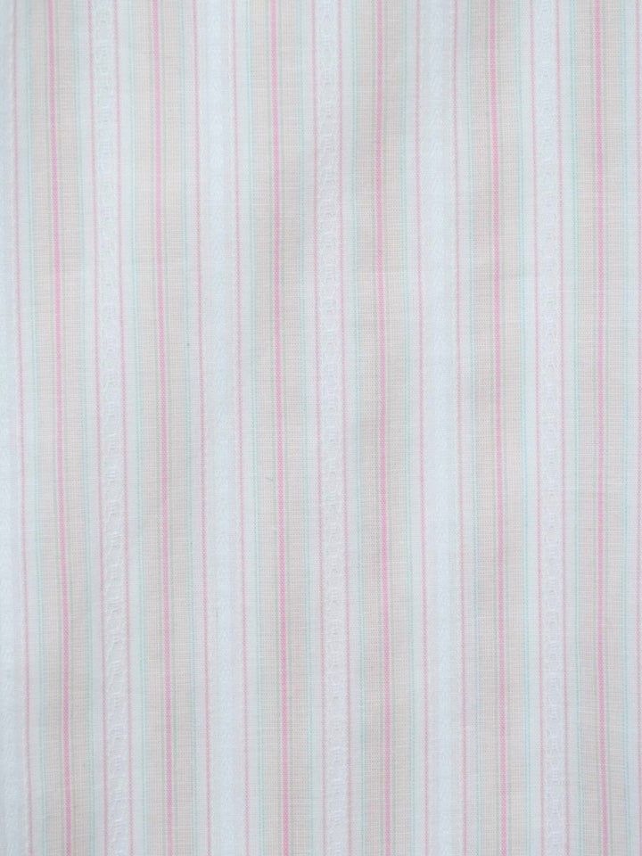 puff sleeve stripe peplum blouse