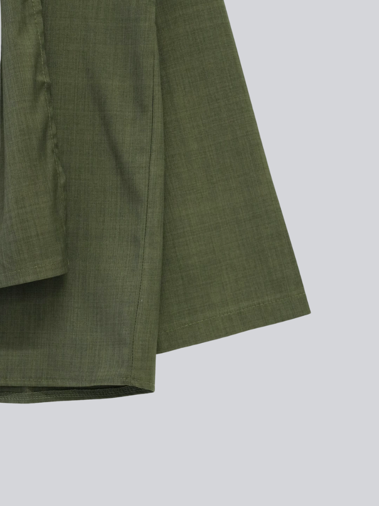 【 10月上旬発送予定 】drape neck asymmetric blouse